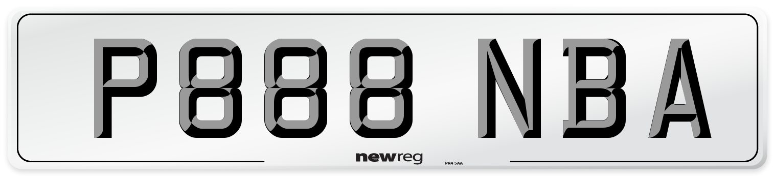 P888 NBA Number Plate from New Reg